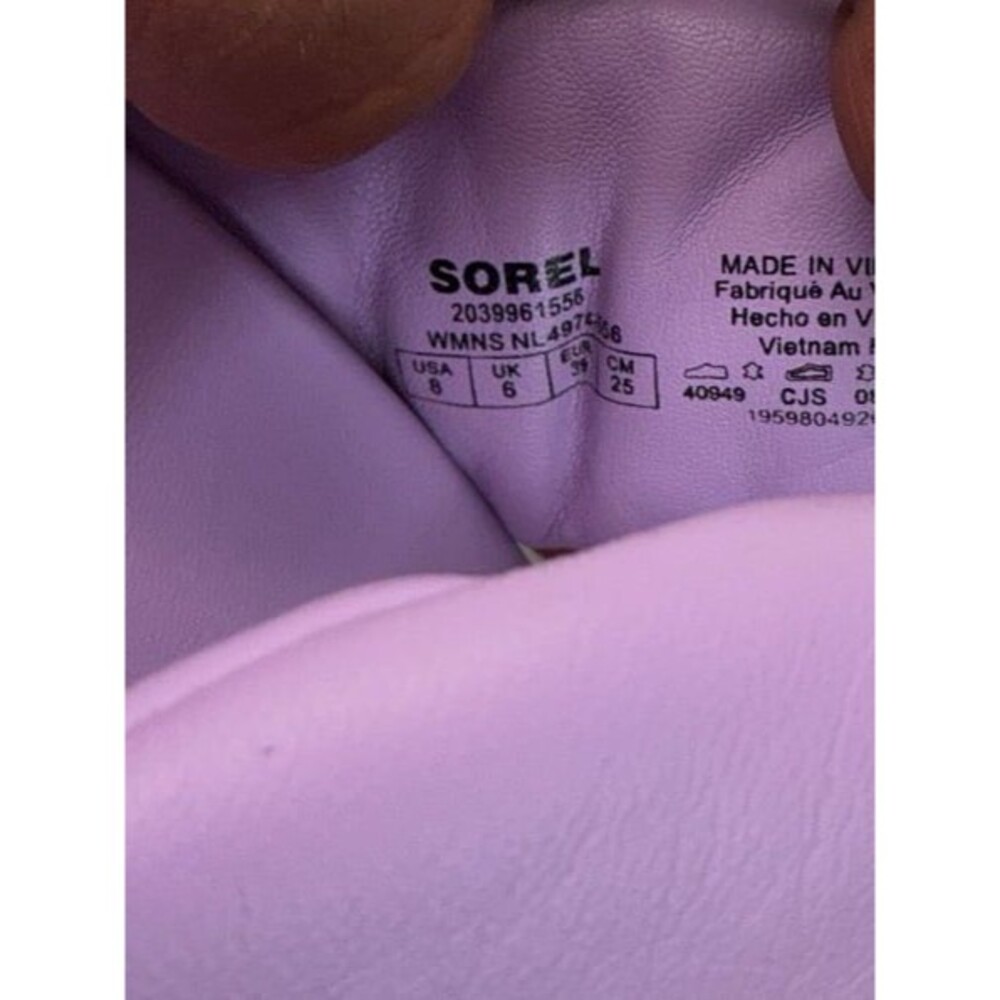 SOREL Women's Purple Twisted Strap Slide Sandals - Picture 2 of 8